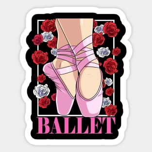 Ballet Dancer Ballerina Pointe Shoes Dance Sticker